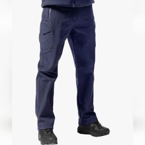 FREE SOLDIER Men's Outdoor Softshell Fleece Lined Cargo Pants Snow Pants